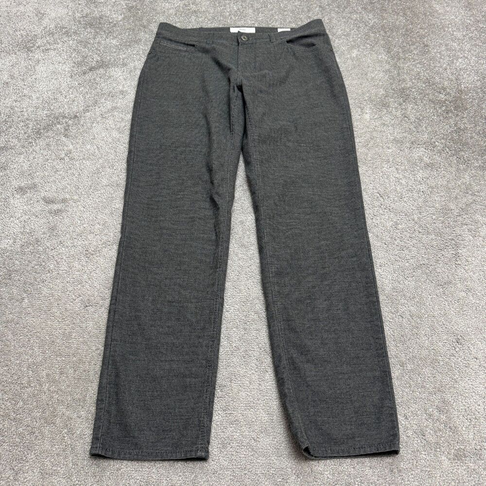 Brax Feel Good Cooper Fancy Regular Fit Dress Pants Mens 35x32 Gray 5 Pocket